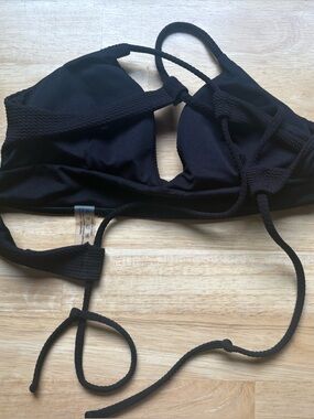 Black Strappy Bikini Top